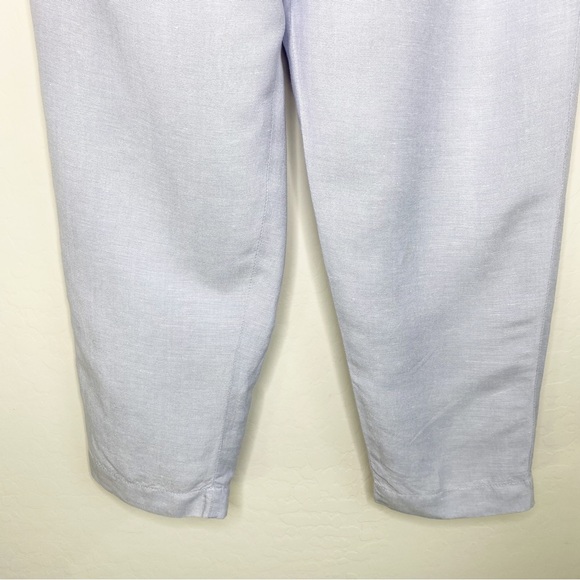 Madewell Linen Blend Track Trouser Pants Light Blue Size M - Picture 6 of 16